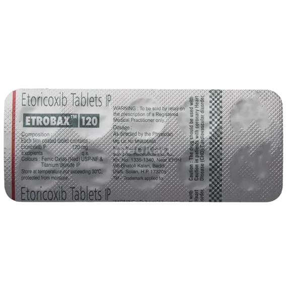 etrobax 120mg tablet 10's